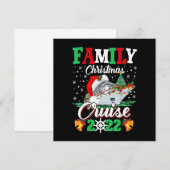 Prettig Kerstfeest Familie Kerst Cruise 2022 Grapp Kaart (Voorkant / Achterkant)