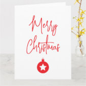 Prettig kerstfeest Familie Nieuwjaarsbericht Kaart (Gele Bloem)