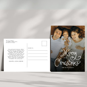 Prettig kerstfeest Fantasierijk Schrift  Familie   Feestdagenkaart