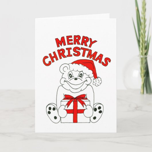 Prettig kerstfeest feestdagen kaart (Voorkant)