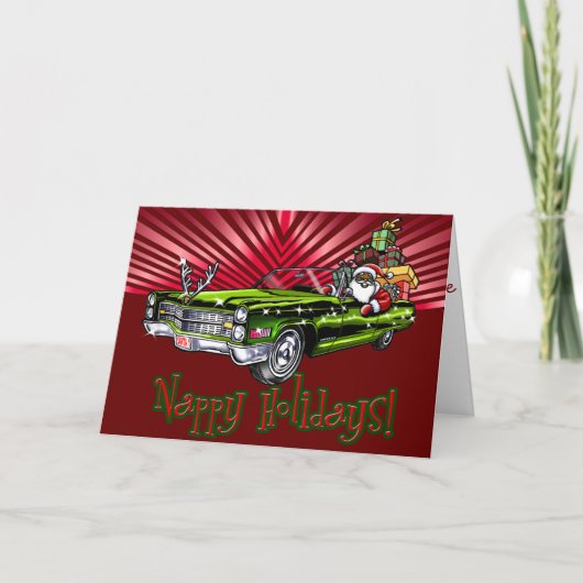 Prettig kerstfeest! feestdagen kaart (Voorkant)