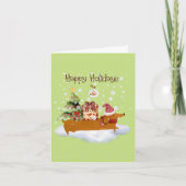 Prettig kerstfeest feestdagen kaart (Voorkant)