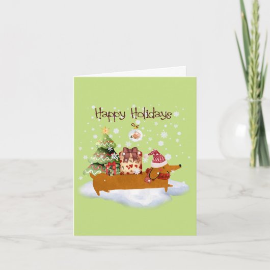 Prettig kerstfeest feestdagen kaart (Voorkant)