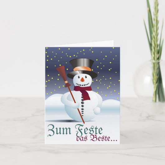 Prettig kerstfeest feestdagen kaart (Voorkant)