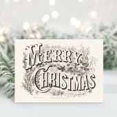 Prettig kerstfeest feestdagen kaart