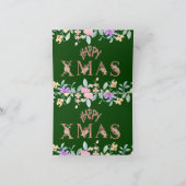 Prettig kerstfeest feestdagen kaart (Binnen)