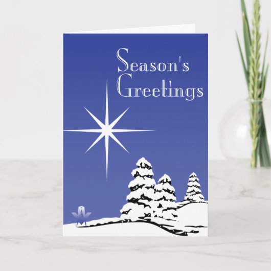 Prettig Kerstfeest Feestdagen Kaart (Voorkant)