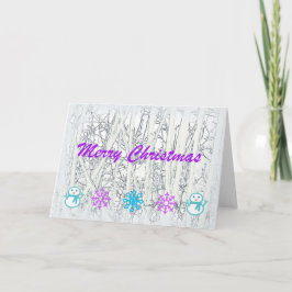 Prettig kerstfeest feestdagen kaart