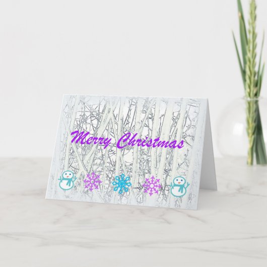 Prettig kerstfeest feestdagen kaart (Voorkant)