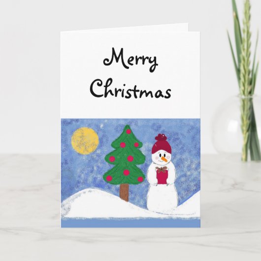 Prettig kerstfeest feestdagen kaart (Voorkant)