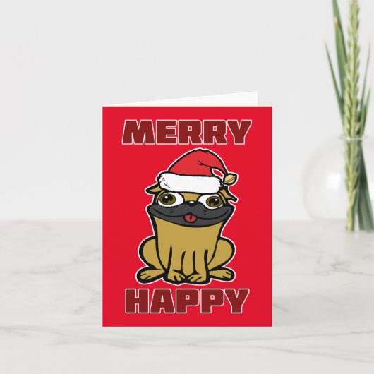 Prettig Kerstfeest! Feestdagen Kaart (Voorkant)