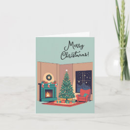 Prettig kerstfeest feestdagen kaart