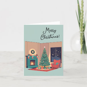 Prettig kerstfeest feestdagen kaart