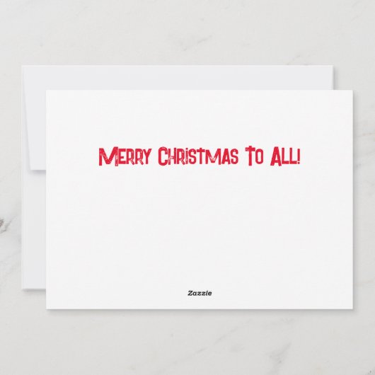 Prettig kerstfeest feestdagenkaart (Achterkant)