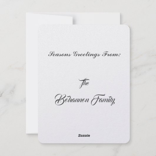 "Prettig kerstfeest" Feestdagenkaart (Achterkant)