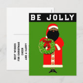 Prettig kerstfeest feestdagenkaart (Voorkant / Achterkant)