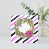 Prettig kerstfeest! feestdagenkaart (Staand voorkant)