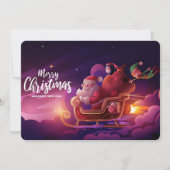 Prettig kerstfeest feestdagenkaart (Voorkant)