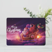 Prettig kerstfeest feestdagenkaart (Staand voorkant)