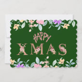 Prettig kerstfeest feestdagenkaart (Voorkant)
