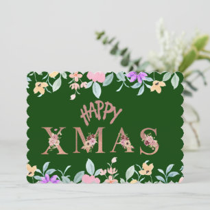 Prettig kerstfeest feestdagenkaart