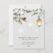 Prettig kerstfeest feestdagenkaart (Voorkant)