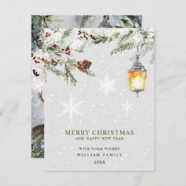 Prettig kerstfeest feestdagenkaart