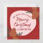 Prettig Kerstfeest Feestdagenkaart (Voorkant)