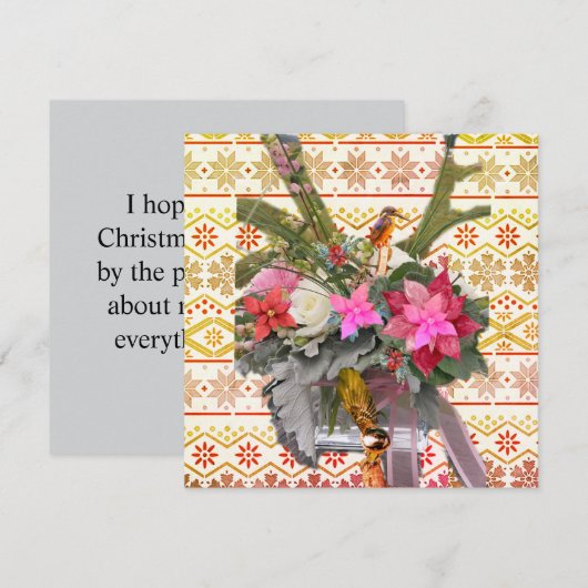 Prettig kerstfeest! feestdagenkaart (Voorkant / Achterkant)