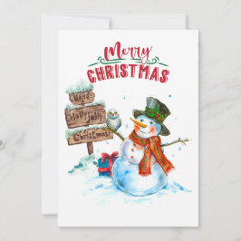 Prettig kerstfeest feestdagenkaart