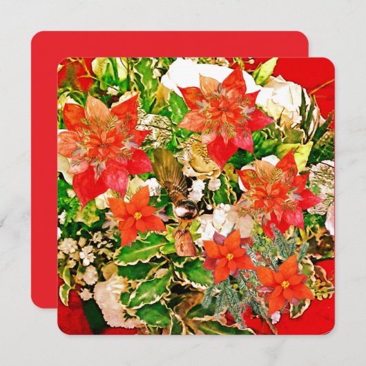 Prettig kerstfeest! feestdagenkaart (Voorkant / Achterkant)