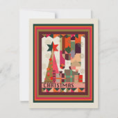 Prettig kerstfeest feestdagenkaart (Voorkant)