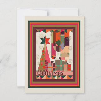 Prettig kerstfeest feestdagenkaart