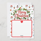 Prettig kerstfeest feestdagenkaart (Achterkant)