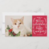 Prettig kerstfeest feestdagenkaart (Voorkant)