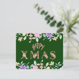 Prettig kerstfeest feestdagenkaart