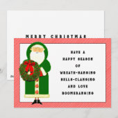 Prettig kerstfeest feestdagenkaart (Voorkant / Achterkant)