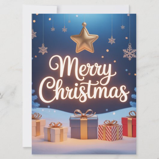 Prettig kerstfeest Feestdagenkaart (Voorkant)