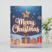 Prettig kerstfeest Feestdagenkaart (Staand voorkant)