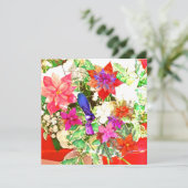 Prettig kerstfeest! feestdagenkaart (Staand voorkant)