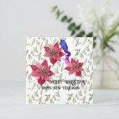 Prettig kerstfeest feestdagenkaart (Staand voorkant)