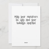 Prettig kerstfeest feestdagenkaart (Achterkant)