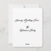 "Prettig kerstfeest" Feestdagenkaart (Achterkant)