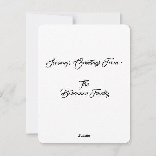 "Prettig kerstfeest" Feestdagenkaart (Achterkant)