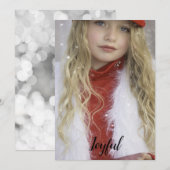 Prettig kerstfeest feestdagenkaart (Voorkant / Achterkant)