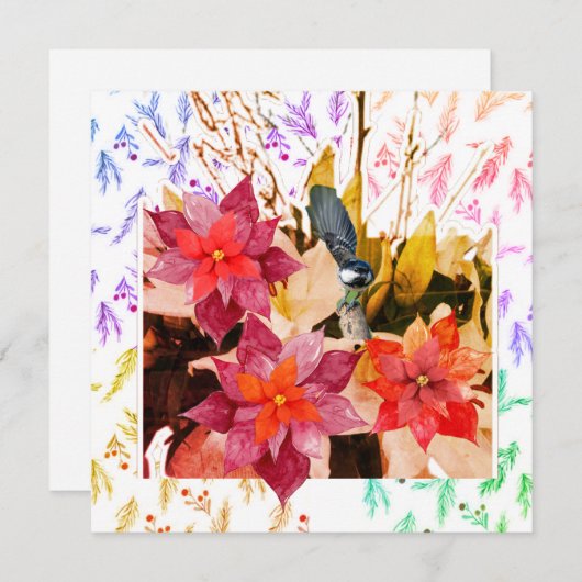 Prettig kerstfeest! feestdagenkaart (Voorkant / Achterkant)