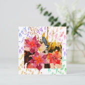 Prettig kerstfeest! feestdagenkaart (Staand voorkant)