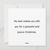 Prettig kerstfeest! feestdagenkaart (Achterkant)