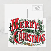 Prettig kerstfeest feestdagenkaart