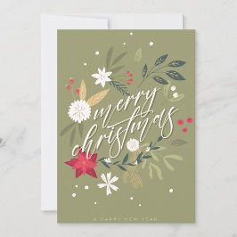 Prettig kerstfeest feestdagenkaart
